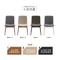 餐廳/廚房/聚餐椅/實木腳 【RICHOME】CH1223 《和風尊貴餐椅-4色》