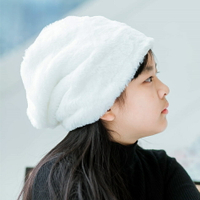 女童加絨堆堆帽親子保暖毛茸茸護耳帽保暖寶寶冷帽兒童包頭帽秋冬