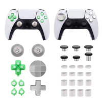 For Playstation 5 PS5 Controller 31 in 1 Magnetic Button Kit Thumbsticks Dpads, Aluminium Thumbstick Joystick Adjustable Height