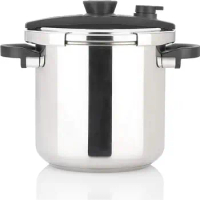 EZLock Stove Top Pressure Cooker 12 Quart - Canning Ready, Stainless Steel, Multi Pressure Levels, Easy Locking, Induction