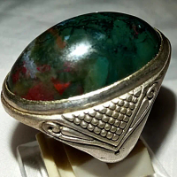cincin batu akik pancawarna klawing