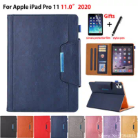 Case For iPad Pro 11 2020 Smart Case Cover For iPad Pro 11" 2020 Funda Silicone PU Leather protective Stand Shell Coque +Gift