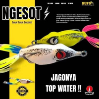 Umpan Mancing Ikan Gabus/Toman Softfrogh Bufo New Ngesot 4,5 cm HIJAU