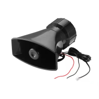 Car Alarm Horn 12V 100W 7 Siren Sounds Car Siren Vehicle Horn Mic PA Speaker System Loud Security Al
