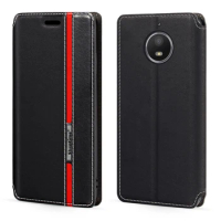 For Motorola Moto E4 Plus Case Fashion Multicolor Magnetic Closure Leather Flip Case Cover with Card Holder 5.5 inches