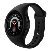 Suritch 錶帶兼容三星 Galaxy Watch 5 Pro-45 毫米,軟矽膠保險槓保護殼,帶錶帶