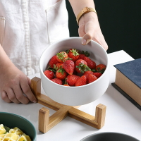 家好點 北歐創意沙拉碗 陶瓷客廳餐廳水果盤 面條碗湯碗早餐碟INS