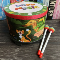 奧爾夫打擊樂器鼓兒童小鼓敲打鼓玩具大軍鼓嬰幼兒早教地鼓寶寶鼓