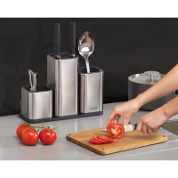 100% xác thực  HỘP ĐỰNG DỤNG CỤ NHÀ BẾP ĐA NĂNG Joseph Joseph 95026 - ỐNG CẮM DAO THÌA ĐŨA INOX KÈM 
