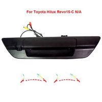 Vehicle Dynamic Trajectory Line Car Rear View Reverse Backup Camera For Toyota Hilux Revo15-C N/A Truck Handle Switch Camera