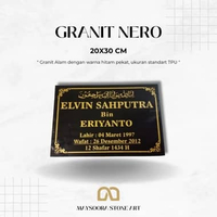 BATU NISAN GRANIT ALAM NERO 20X30 CM