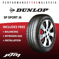 Dunlop SP Sport J6 12 13 14 15 inch Tyre (FREE INSTALLATION/DELIVERY) 155/70R12 175/70R13 165/60R14 