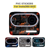 PVC Sticker for Insta360 Go3 Camera Body Skin Stickers Protective Film Without Glue for Insta360 Go 3 Action Camera Accessories