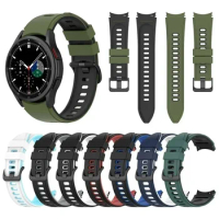 Sports Silicone Band For Samsung Galaxy Watch 4 Classic 46mm 42mm No Gaps Strap Wristband For Galaxy Watch 4 44mm 40mm Bracelet