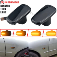 2pcs LED Side Marker Light Turn Signal Lamp For Toyota Land Cruiser Prius Kluger Wish Altezza Crown Lexus IS200 / IS300 LS430