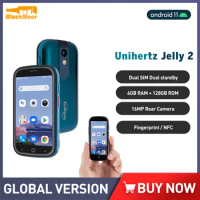 Unihertz Jelly 2 Mini 4G Mobile Phone Android 10 6GB 128GB Cellphone Helio P60 Octa Core Smartphone 16MP Camera Dual SIM 2000mAh