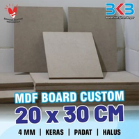 MDF BOARD 4 MM ( Grade Terbaik ) UKURAN 20 x 30 CM - BISA CUSTOM UKURAN