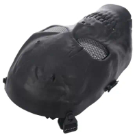 Airsoft Mask Skull Full Protective Mask - Black