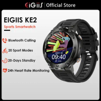 EIGIIS Smart Watch Men Sports Full Touch Screen Bluetooth Calls Custom Dial Blood Pressure Monitor Waterproof Man Smartwatch