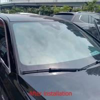 1Mx3M VLT 70% Light Blue Car Windshield Tint, Windscreen Foils High Heat Insulation Solar Glass Window Film, UV99% IRR95%