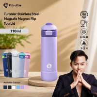 {LIVE} FJBottle - Botol Minum Tumbler Unik 710ml Stainless Steel SUS 304 dengan MagSafe Tripod Phone