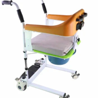 Safety Adjustable Rotating Patient Commode Moving Machine with Bedpan transfer chair