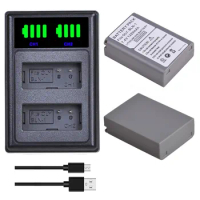 1220mAh BLN-1 BLN1 Battery and Dual Charger for Olympus OM-D E-M1, OM-D E-M5, OM-D E-M5 II, PEN E-P5, OMD-EM1, PEN F Camera