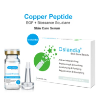 Oslandia Copper Peptide EGF Biossance Squalane Anti-wrinkle Facial Skincare Serum Skin Lifting Firming Face Essence 12 Vials/Box