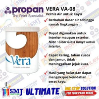CAT KAYU POLITUR Water based Wood Stain Propan Vera Va-08 0.8 L Black