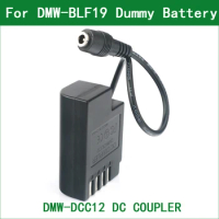 DMW-DCC12 DC Coupler Power Connector DMW-BLF19 Dummy Battery for Panasonic DMC-GH3 DMC-GH4 DC-GH5 DC-G9