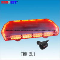 TBD-2L1 Led mini lightbar,DC12V/24V Flashing warning light/Red fire truck rescue warning light/Heavy magnetic base LED light