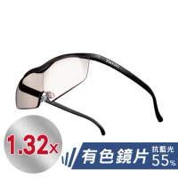 日本【Hazuki】葉月放大鏡 - 有色鏡片(抗藍光55%) 1.32倍(大鏡片)【V1MF9514BLK0000】