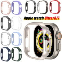 Case for Apple Watch Ultra 49mm Protective Bumper Hard PC Matte Frame Case for iwatch Series 9/7/8/6/5 41mm 45mm 44mm 40mm Cover