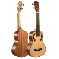 SevenAngel 26 Inch Tenor Ukulele 4 Strings Hawail Mini Guitar Top Spruce Grape Pattern Sound Hole Ukelele Wholesale