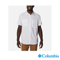 Columbia哥倫比亞 男款-Silver Ridge超防曬UPF50快排短袖襯衫-白色 UAE15170QWT/IS