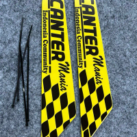 2pcs wiper wing canter mania Motorcycle Windshield Kabel wing wiper mobil frameless wiper semuajenis