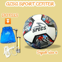 Bola Sepak Size 4 Jahit Mesin Bahan Lembut Bola Anak Ssb Olahraga Pompa Leather Gawang Freestanding