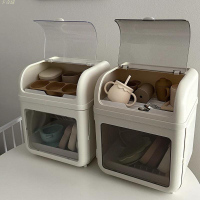 餐具收納盒 碗架▪️嬰幼兒副食品置物架 大容量碗筷展示架 防塵家用置物架