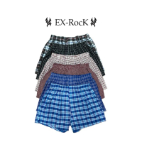 บ๊อกเซอร์ลายสก๊อต (BOXER) กางเกงขาสั้น EX ROCK M-2XL