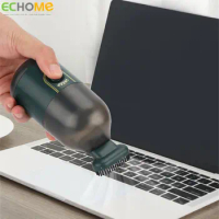 ECHOME Mini Desktop Broom Vacuum Cleaner Portable Handheld Wireless Charging Automatic Computer Keyboard Cleaning Dust Collector
