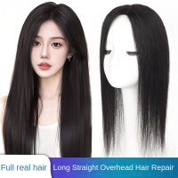 8x12-45cm 100% Human Hair Piece Black And Brown Hair Topper Hair Replacement Cover White Hair Breat