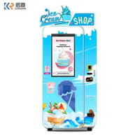 Haloo 24-Hour Self-service Ice Cream Vending Machine Frozen Food Vending Machine Smoothie Machine With Time Monitoring