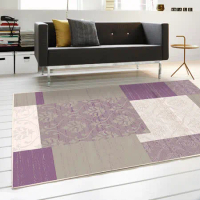 【范登伯格】赫野☆曼花繪系列絲質感地毯-紫緞-200x290cm
