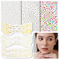 9Pcs Glitter Freckles Glitter Freckles Face Tattoo Face Gems Glitter Freckles Sparkle Freckles Gold