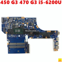 Used DAX63CMB6C0 DAX63CMB6D1 For HP Probook 450 G3 470 G3 Laptop Motherboard With i5-6200U CPU M340 2G-GPU 855564-601 855564-001