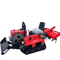 Top Tracked Orchard Micro Agriculture Crawler Cultivator, Agricultural Gasoline Power Tiller Best Good Quality