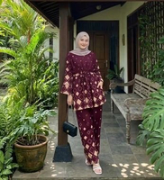 ZARA - Baju Stelan home set oneset Tunik Celana Murah Pakaian satu 1 set wanita Muslim premium frien