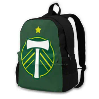 Portland Timbers Badge ( Green ) Backpacks For Men Women Teenagers Girls Bags Portland Timbers Mls Major Soccer Football Uses