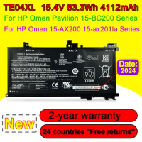 TE04XL Battery For HP Omen 15-AX200 15-AX210TX 15-AX202NA 15-AX201LA 15-AX235NF 15-BC200 15-BC215TX 15-BC225TX 15.4V 63.3Wh