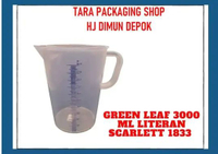 GELAS UKUR LITERAN PLASTIK 3000 ML 1833 SCARLETT GREEN LEAF